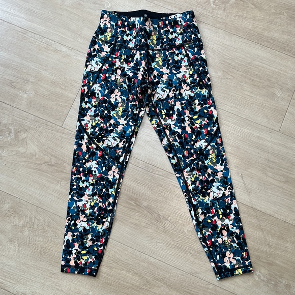 SWEATY BETTY Power 7/8 Workout Leggings, Pink Floral Collage Print SIZE XS. 0589 - Picture 5 of 11